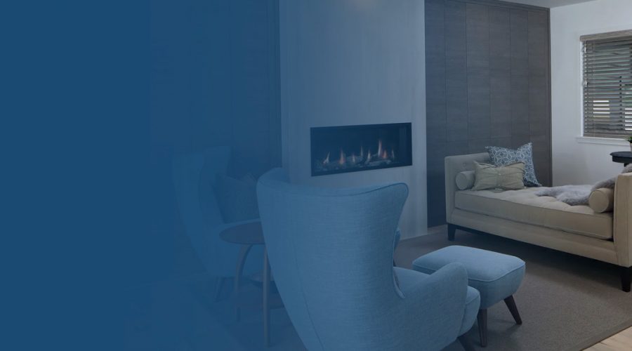 A living room specifically designed for people looking to age in place within their home.