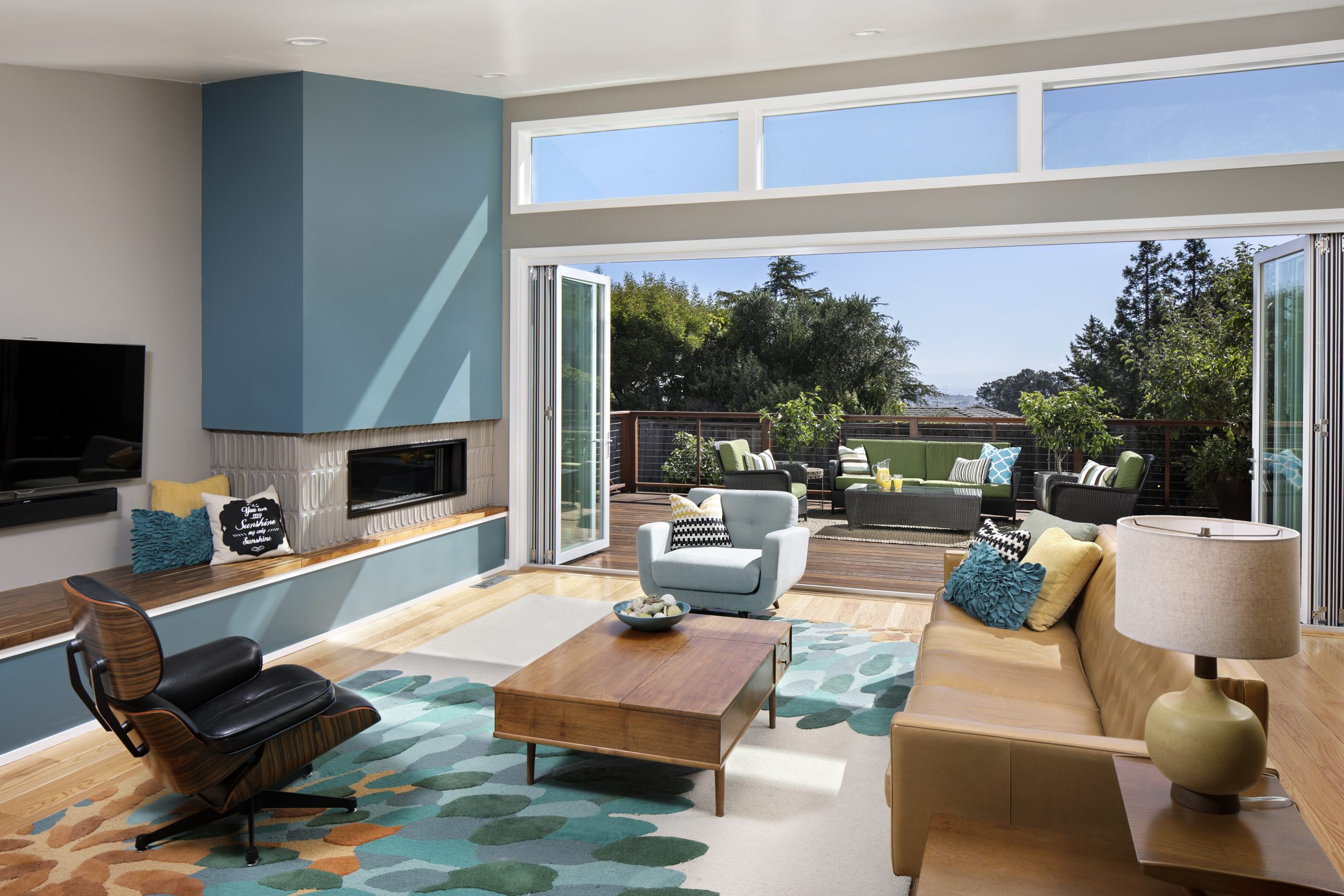 A modern living room in Los Altos California