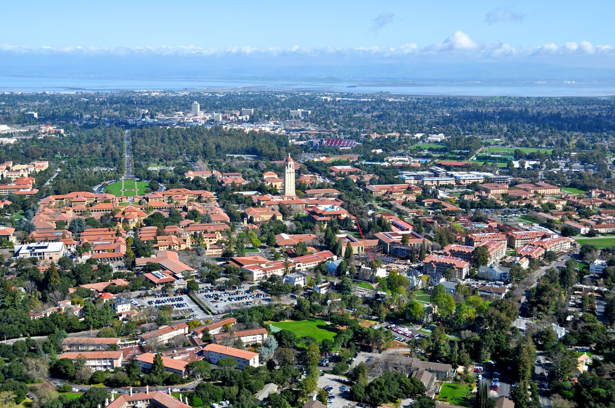 Aerial view of Los Altos Hills.