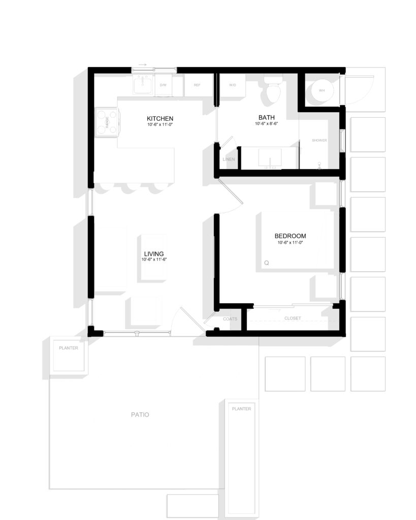Model Playa Vista | 531 Sq. Ft.